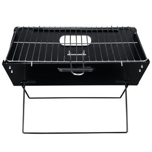 [pro.tec] Klapgrill barbecue BBQ 45x30x30 cm zwart
