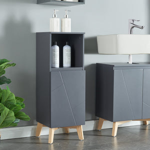 Badezimmerschrank Overath Grijs [en.casa] - premiumXL