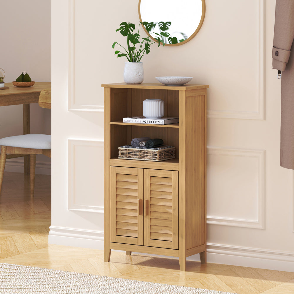 Bijzetkast Rirg 92x50x25 cm Bamboe Naturel [en.casa]