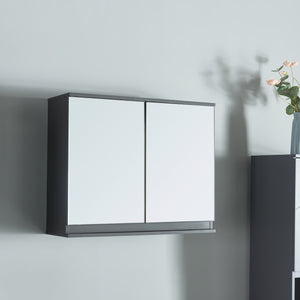 Spiegelschrank Overath 60x20x50 cm Grijs [en.casa] - premiumXL