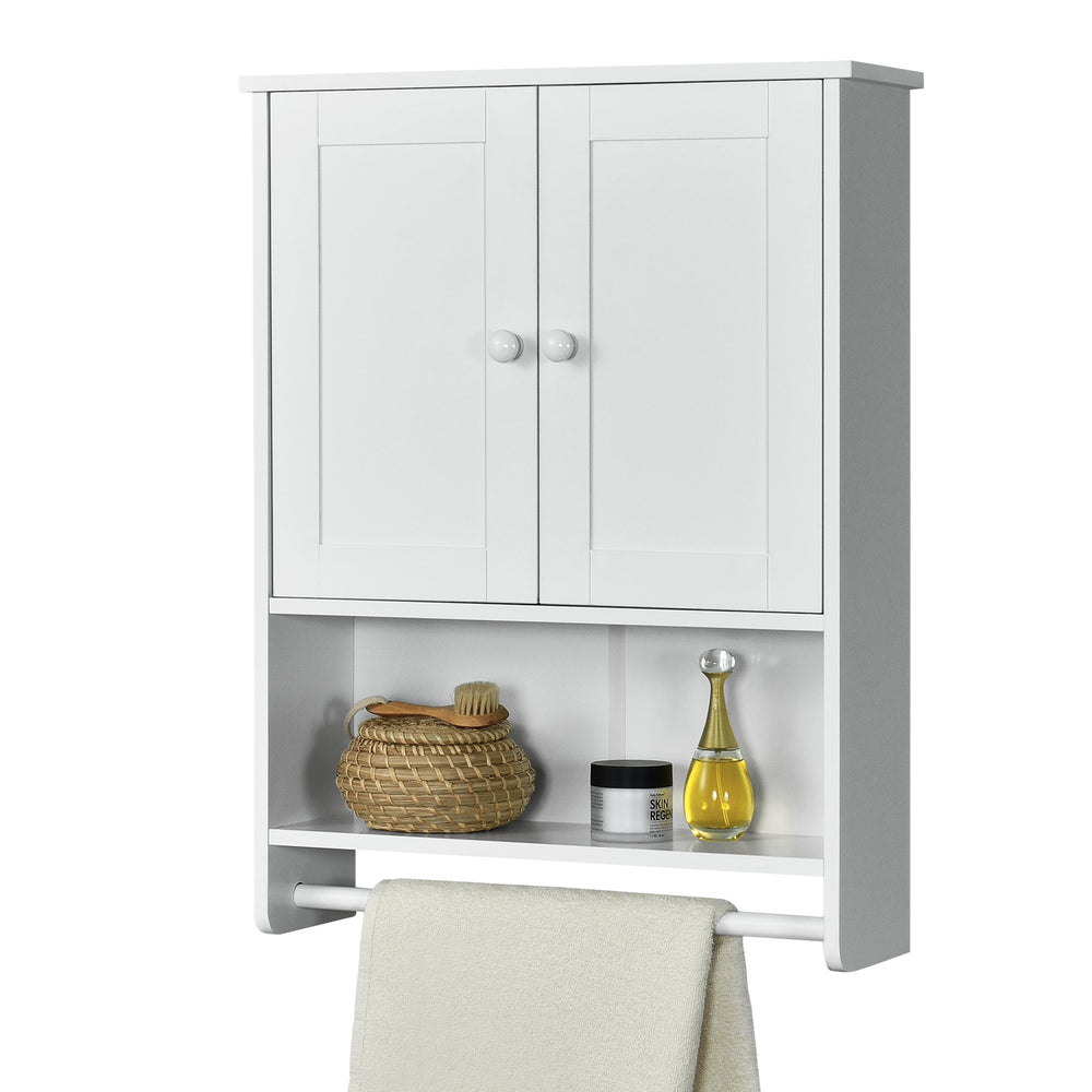 Badkamerkast Steyr 65x49x15 cm met handdoekhouder MDF div. kleuren en.casa - premiumXL