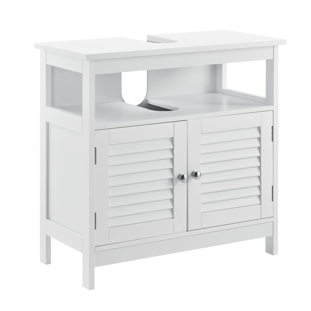 Badkamermeubel wastafelonderkast MDF 60x60x30 cm wit
