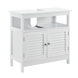 Badkamermeubel wastafelonderkast MDF 60x60x30 cm wit