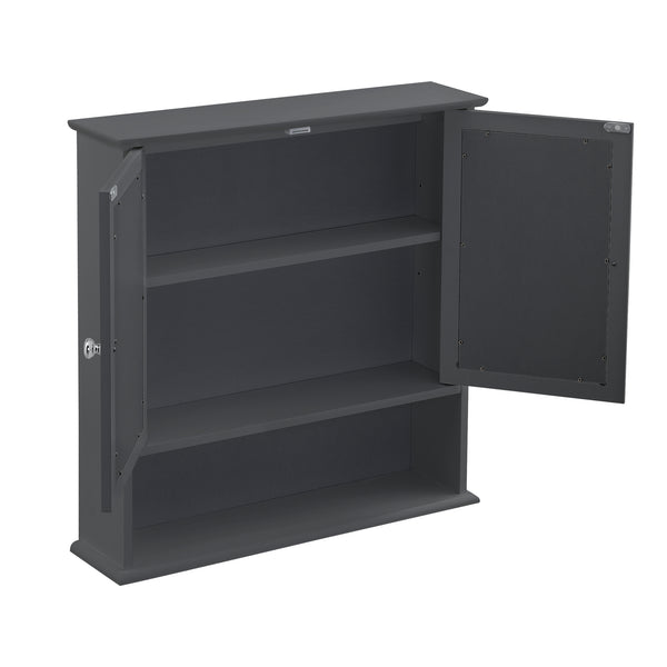 Spiegelkast Linz voor wandmontage MDF 58x56x13 cm - 2 varianten