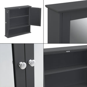 Spiegelkast Linz voor wandmontage MDF 58x56x13 cm - 2 varianten