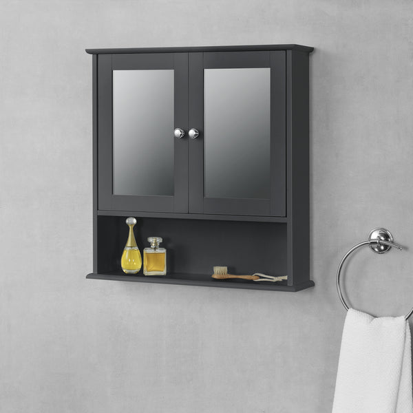 Spiegelkast Linz voor wandmontage MDF 58x56x13 cm - 2 varianten