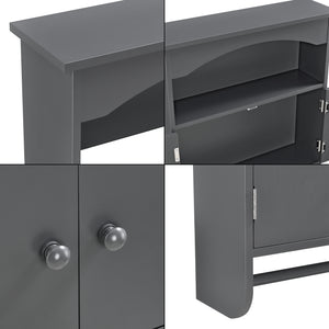 Badkamerkast Graz voor wandmontage met handdoekhouder 61,3x53x15,5 cm - 2 varianten