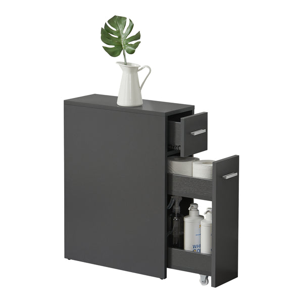 [en.casa] Niskast badkamerkast op wielen 61x20x45 cm - 2 varianten