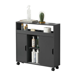 [en.casa] Badkamerkast Lumijoki niskast op wielen 71x70x20 cm - 2 varianten