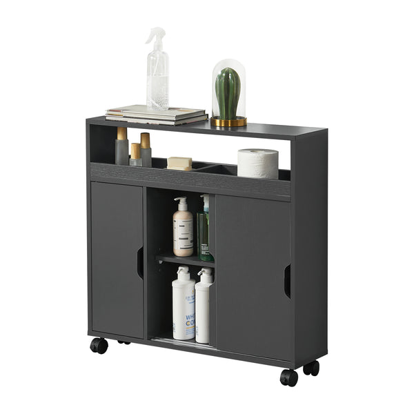 [en.casa] Badkamerkast Lumijoki niskast op wielen 71x70x20 cm - 2 varianten
