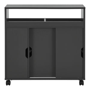 [en.casa] Badkamerkast Lumijoki niskast op wielen 71x70x20 cm - 2 varianten