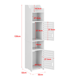 Badkamerkast Mora kolomkast HKC 135x32x32 cm - 2 varianten