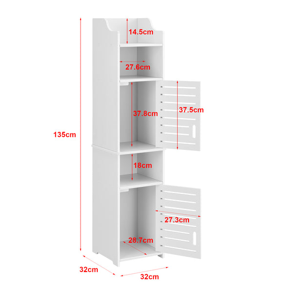 Badkamerkast Mora kolomkast HKC 135x32x32 cm - 2 varianten