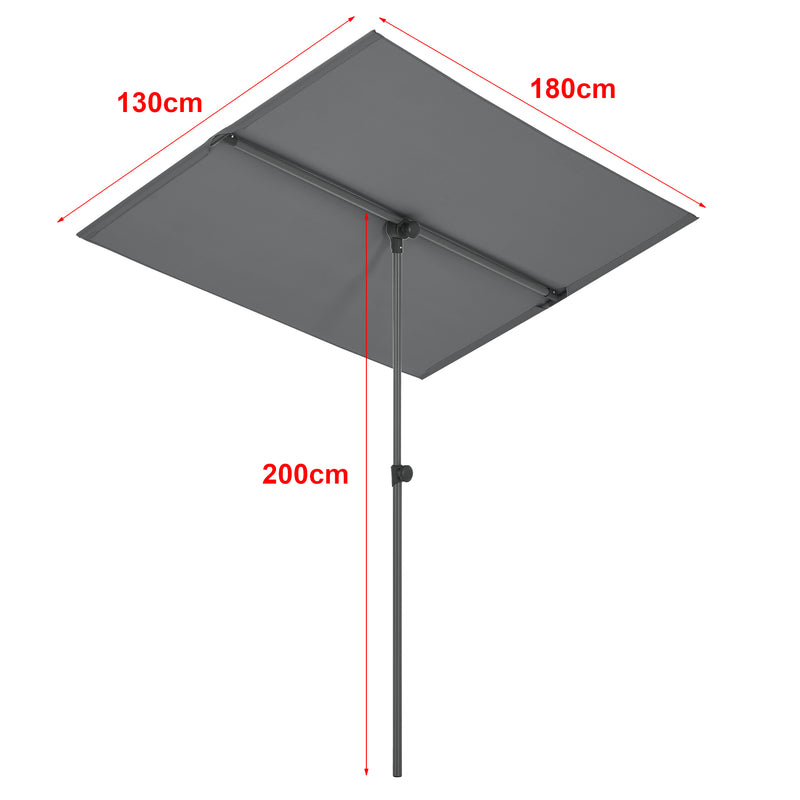 Maatschets [pro.tec] Parasol 360° Carsoli 120-200x180x130 cm - 2 varianten