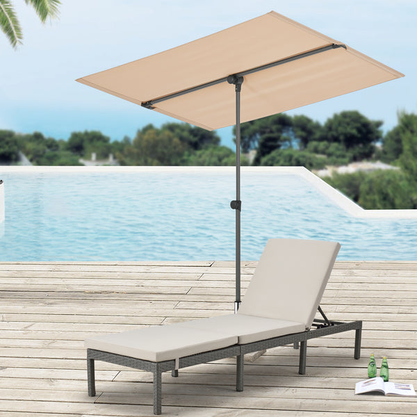 [pro.tec] Parasol 360° Carsoli 120-200x180x130 cm - 2 varianten