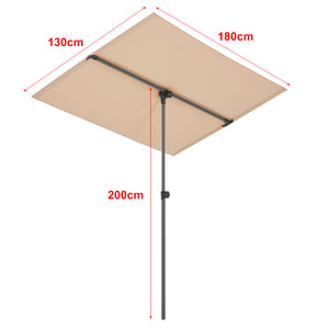 [pro.tec] Parasol 360° Carsoli 120-200x180x130 cm - 2 varianten