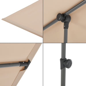[pro.tec] Parasol 360° Carsoli 120-200x180x130 cm - 2 varianten