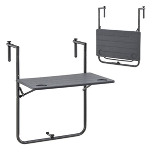 Hängetisch Badolato 83,5x60x60 cm Eckig Donkergrijs [en.casa] - premiumXL