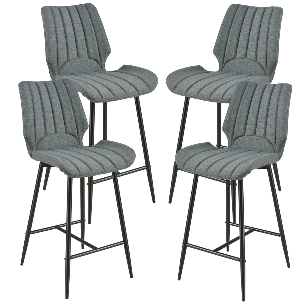 Design barkrukken Planica 102,5x46,5x51 cm set van 4 - verschillende kleuren en bekleding