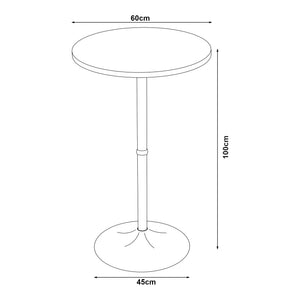 Bartafel Vantaa rond 100xØ60 cm [en.casa]