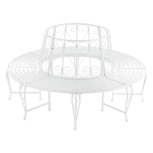 Metalen boombank Sorrent Ø160x84 cm rond - 2 varianten