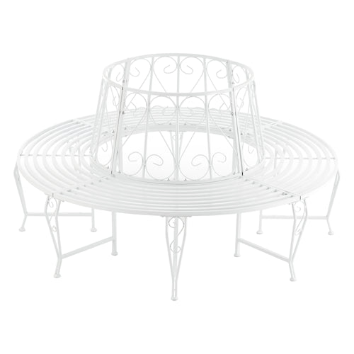 Metalen boombank Sorrent Ø160x84 cm rond - 2 varianten