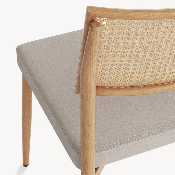 Eetkamerstoel Jördfjok set 79x49x57 cm beige [en.casa]