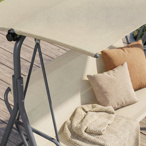 Hollywoodschommel Satten 3 persoons 173x119x153 cm [en.casa]