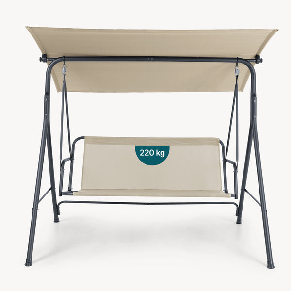 Hollywoodschommel Satten 3 persoons 173x119x153 cm [en.casa]