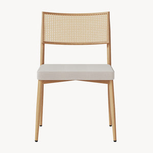 Eetkamerstoel Jördfjok set 79x49x57 cm beige [en.casa]