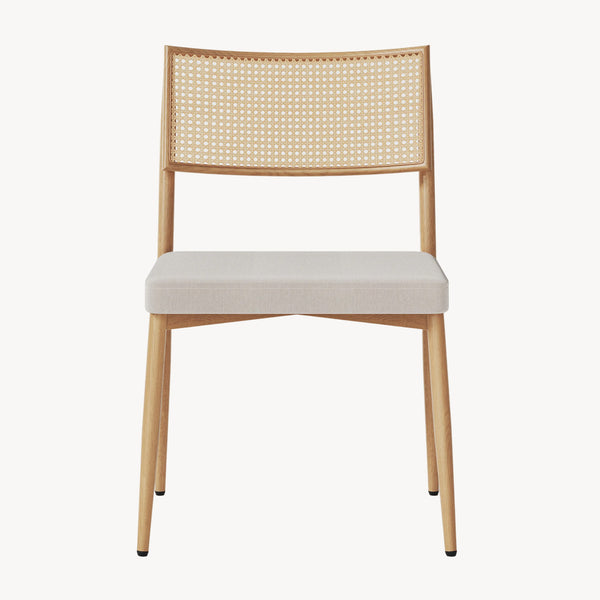 Eetkamerstoel Jördfjok set 79x49x57 cm beige [en.casa]
