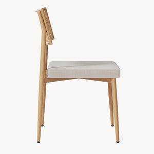 Eetkamerstoel Jördfjok set 79x49x57 cm beige [en.casa]