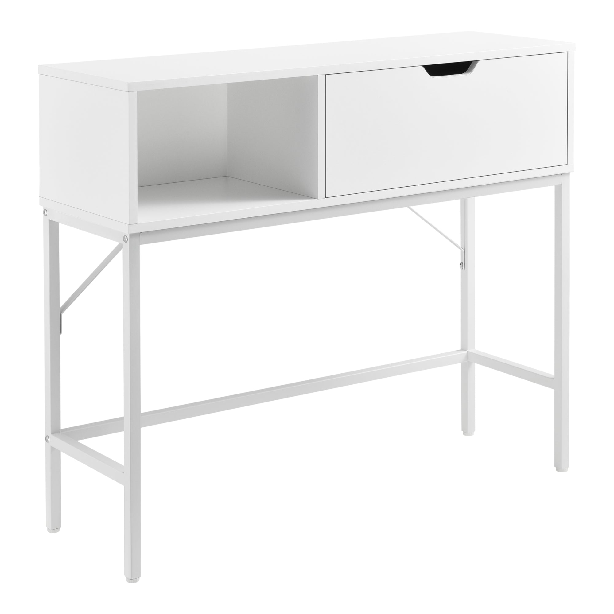 en.casa] Console tafel sidetable Lappeenranta 139x43x76cm antraciet en zwart