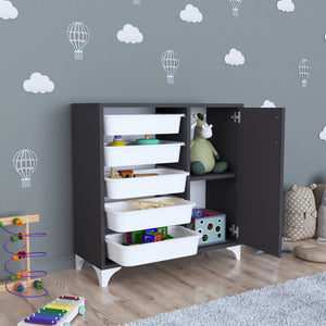 [en.casa] Kast Aurland commode 78,5x77x30 cm - 4 varianten