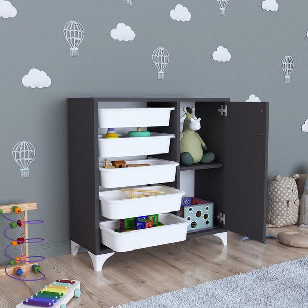 [en.casa] Kast Aurland commode 78,5x77x30 cm - 4 varianten