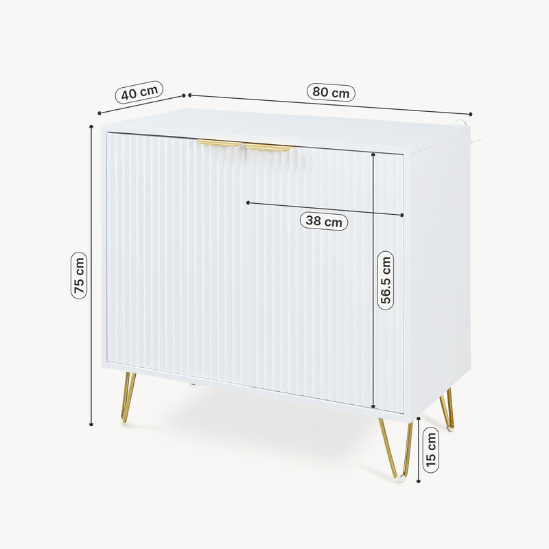 Maatschets Dressoir Trondi 75x80x40 cm [en.casa]