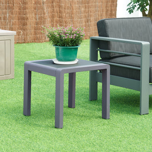 Tuintafel Avise vierkant 46x51x51 cm antraciet casa.pro