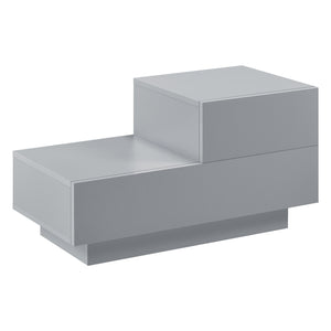 Design nachtkastje Sebokeng rechts met lades 38x70x35 cm - verschillende kleuren