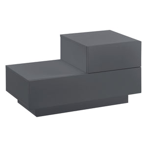 Design nachtkastje Sebokeng rechts met lades 38x70x35 cm - verschillende kleuren