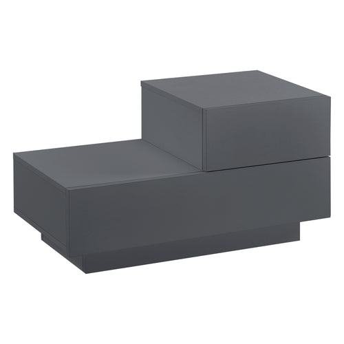 Design nachtkastje Sebokeng rechts met lades 38x70x35 cm - verschillende kleuren