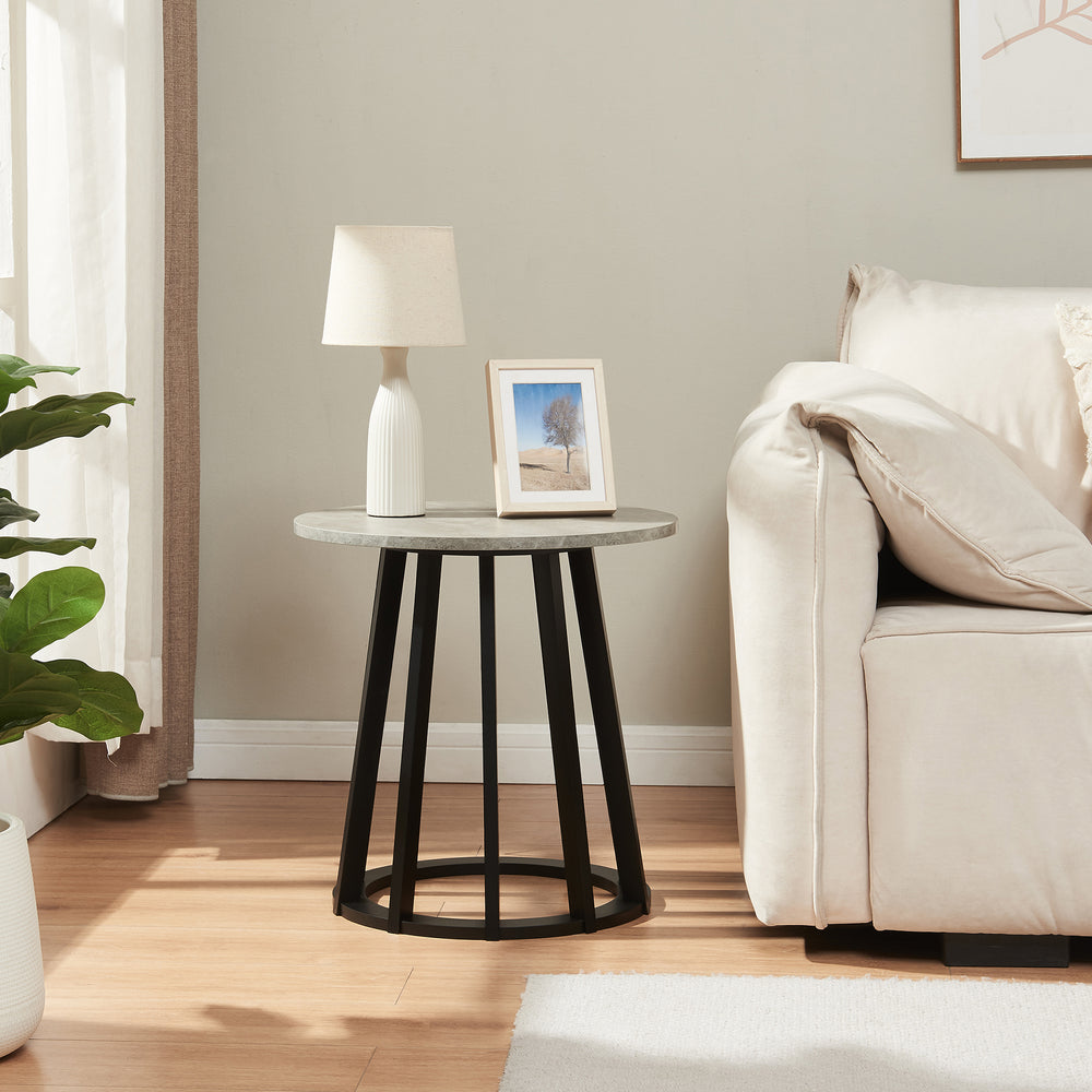 Bijzettafel Buzzard rond [en.casa]