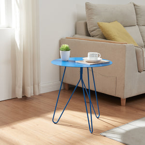 Bijzettafel Nopimi rond metaal 45x43 cm [en.casa]