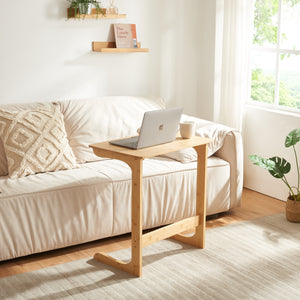 [en.casa] Bureau Hægebostad laptoptafel 65x60x40 cm bamboe