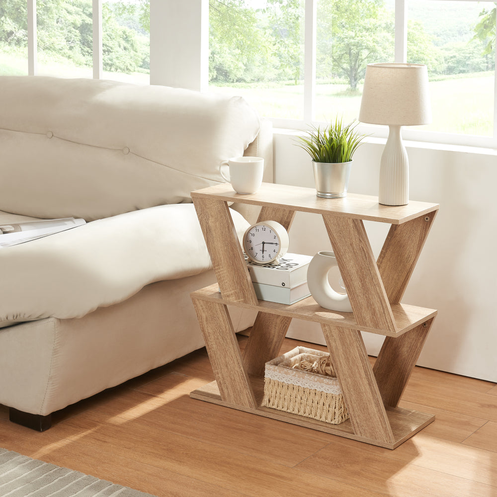 Bijzettafel Nome 60x22x57cm eikenlook [en.casa] - premiumXL