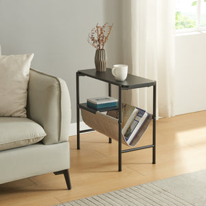 Beistelltisch Samnanger 60x28x53cm Zwart [en.casa] - premiumXL
