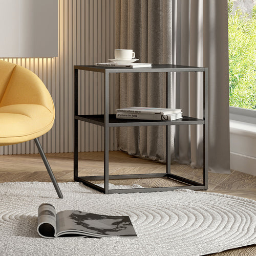 Bijzettafel Raahe met plank in verschillende kleuren [en.casa] - premiumXL