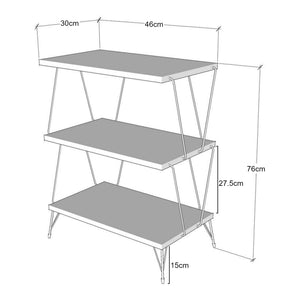 [en.casa] Bijzettafel Bamble 46x30x76 cm - 2 varianten