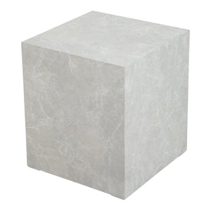 Bijzettafel Ellelu rechthoekig 45x40x40 cm marmerlook [en.casa]