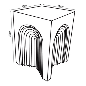 Bijzettafel Elverumn mdf 45x35x35 cm [en.casa]