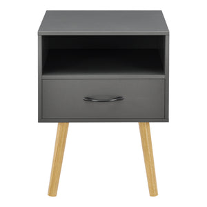 Nachtkastje Gavle met lade en open vak 57x42x40 cm - 5 varianten